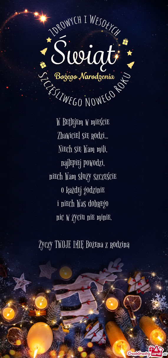 TWOJE IMIĘ Bożena z rodziną