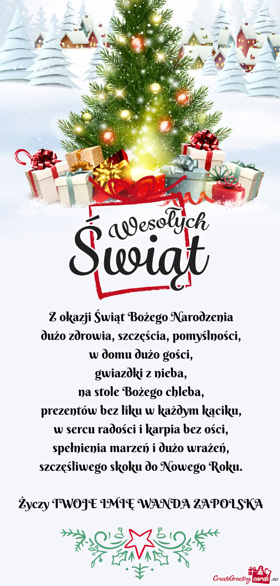 TWOJE IMIĘ WANDA ZAPOLSKA