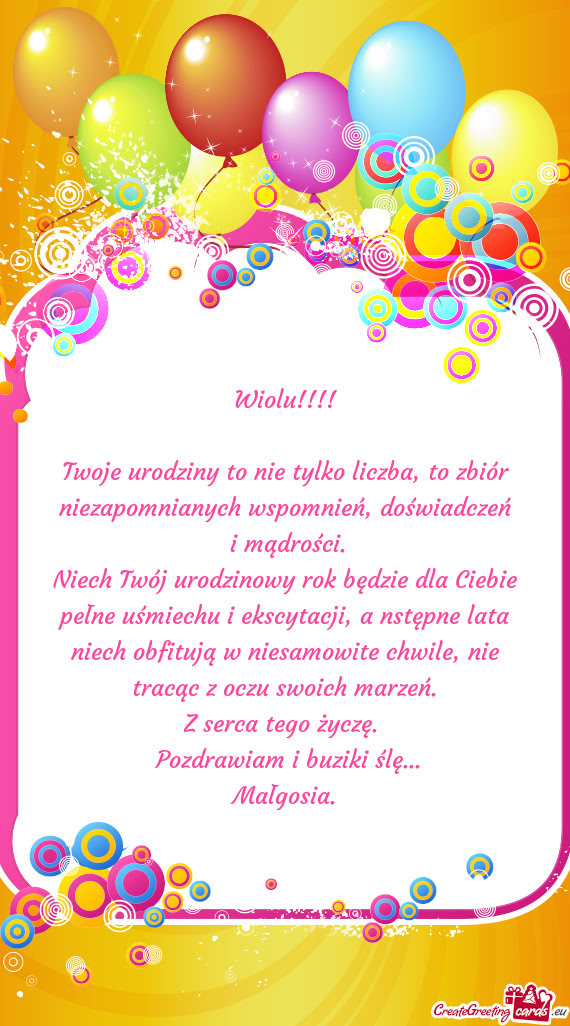 Twoje urodziny to nie tylko liczba, to zbiór niezapomnianych wspomnień, doświadczeń