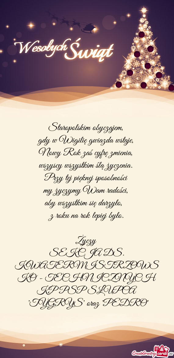 "TYGRYS" oraz "PEDRO"