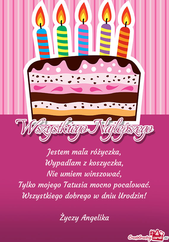 Tylko mojego Tatusia mocno pocałować