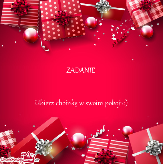 Ubierz choinkę w swoim pokoju:)