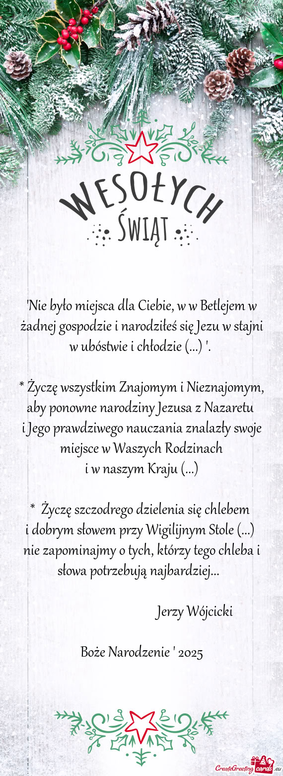 Ubóstwie i chłodzie (...) "