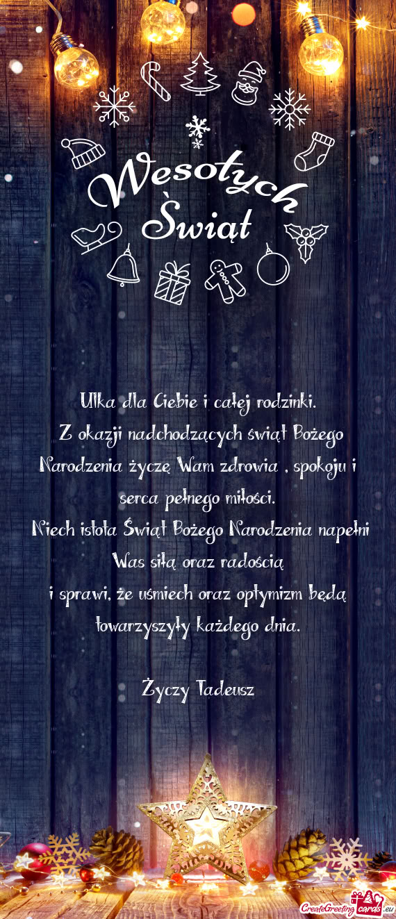 Ulka dla Ciebie i całej rodzinki