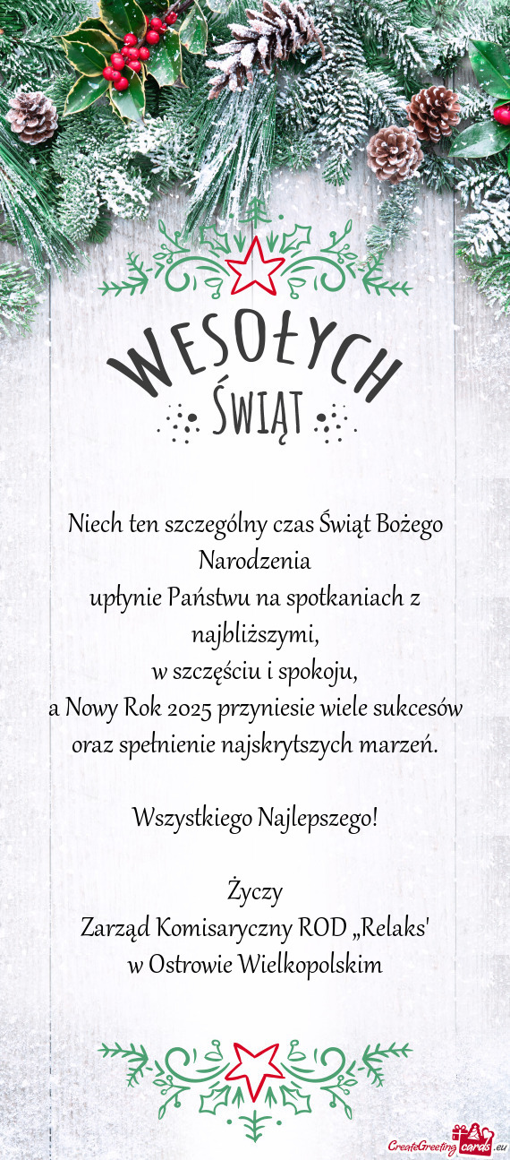 Upłynie Państwu na spotkaniach z najbliższymi