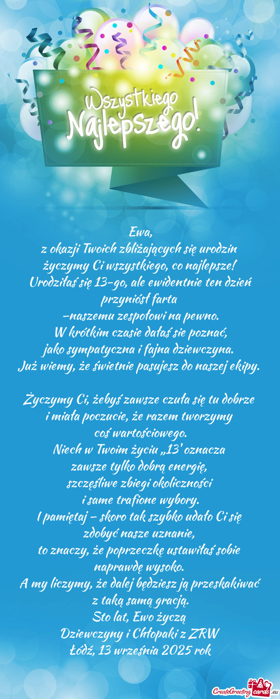 Urodziłaś się 13-go, ale ewidentnie ten dzień przyniósł farta