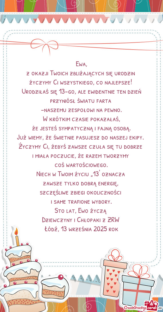 Urodziłaś się 13-go, ale ewidentnie ten dzień przyniósł światu farta