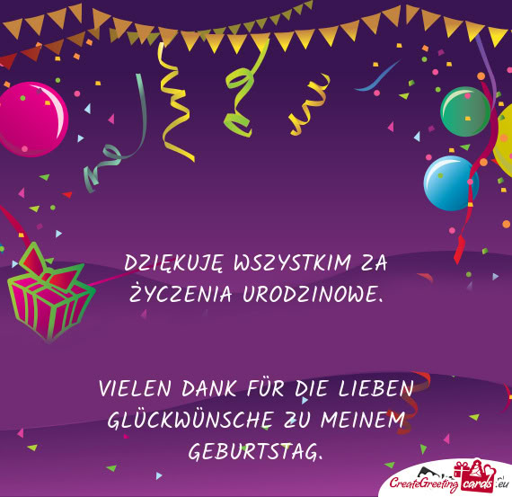 URODZINOWE.  VIELEN
