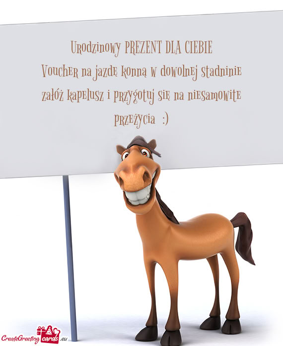 Urodzinowy PREZENT DLA CIEBIE