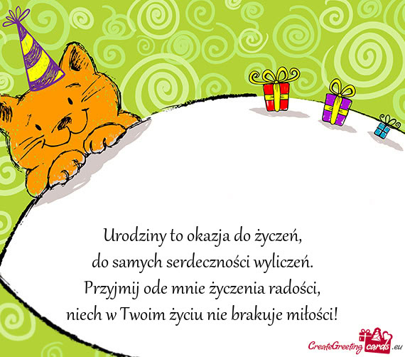 Urodziny to okazja do życzeń