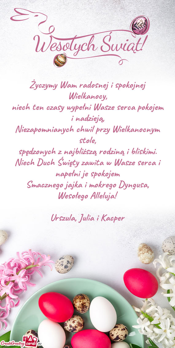 Urszula, Julia i Kacper