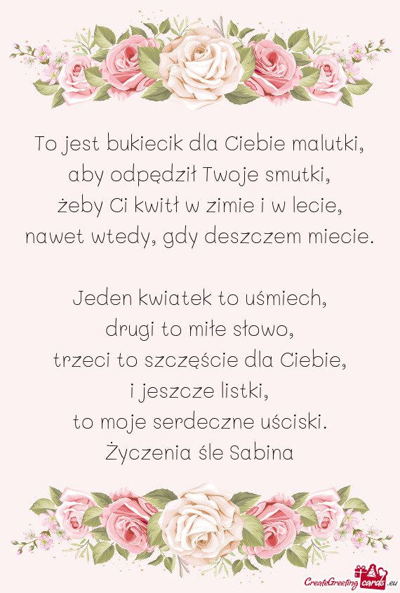 Uściski. Życzenia