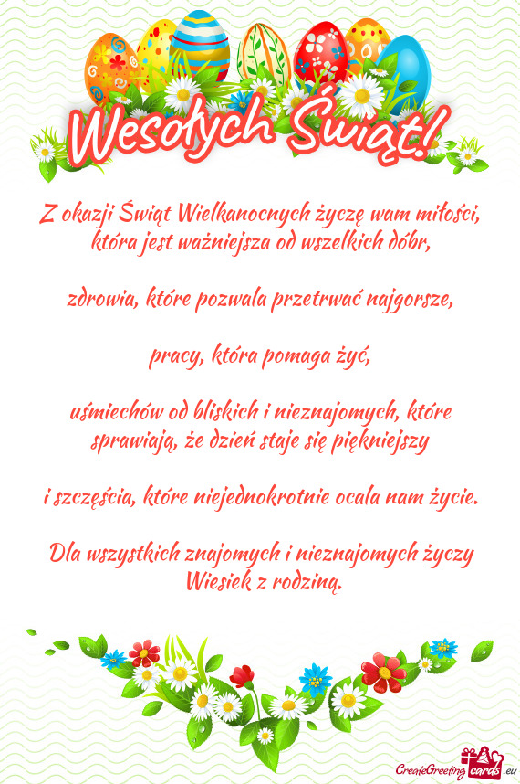 Uśmiechów od bliskich i nieznajomych, które sprawiają, że dzień staje się piękniejszy