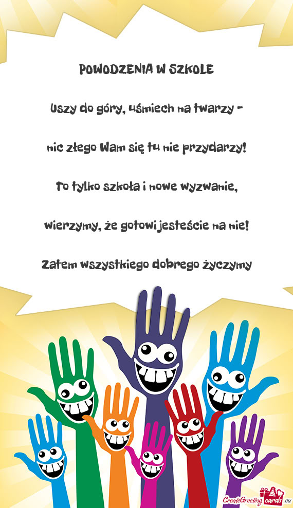 Uszy do góry, uśmiech na twarzy –