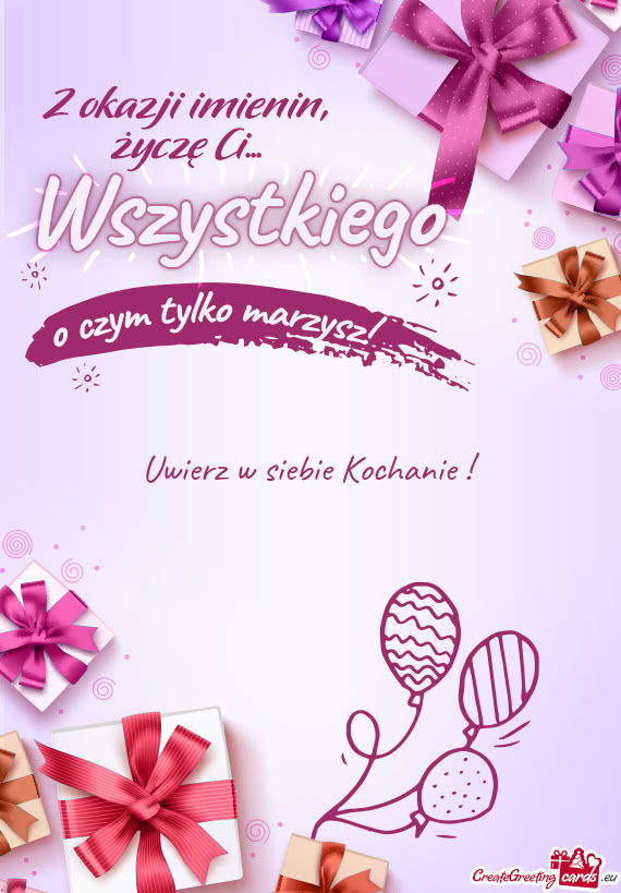 Uwierz w siebie Kochanie