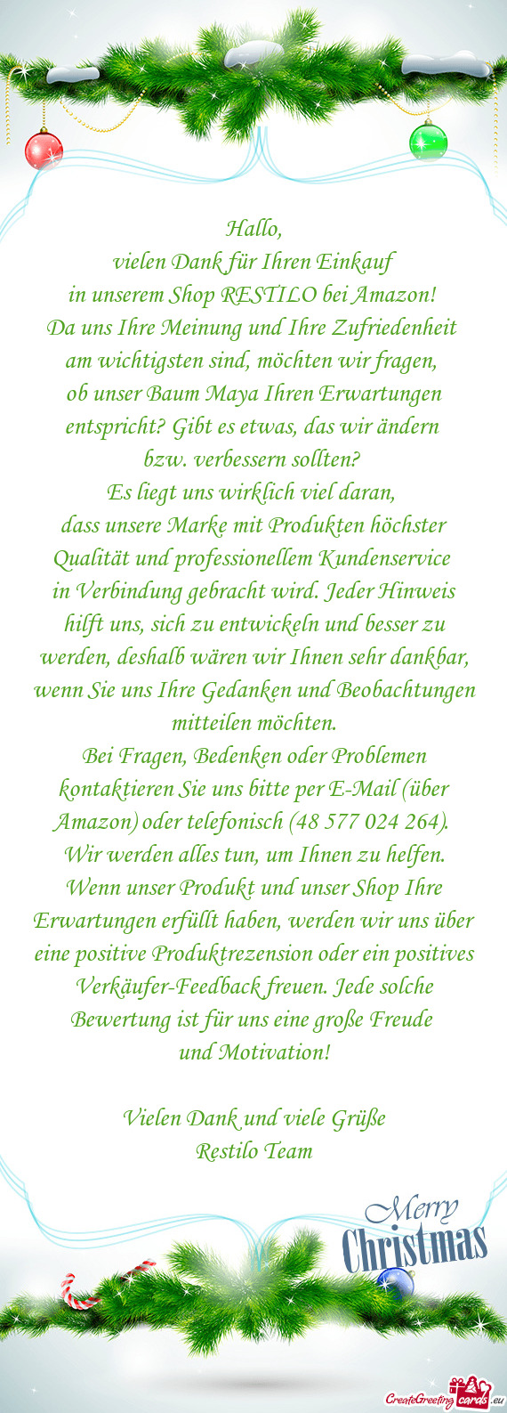 Vielen Dank für Ihren Einkauf