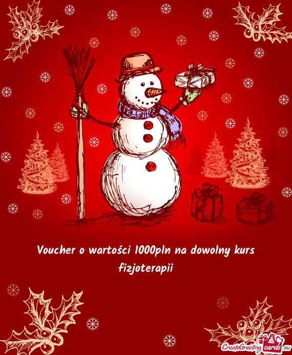 Voucher o wartości 1000pln na dowolny kurs fizjoterapii