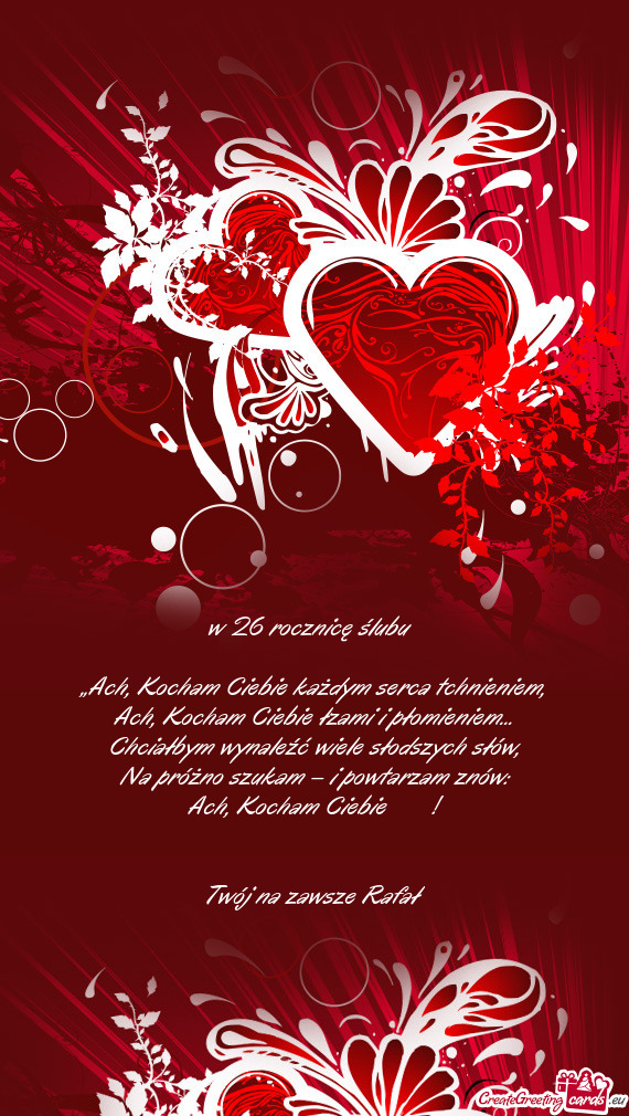 W 26 rocznicę ślubu 🥂