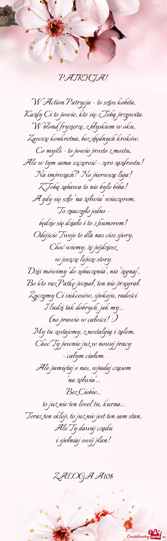 W Action Patrycja - to sztos kobita