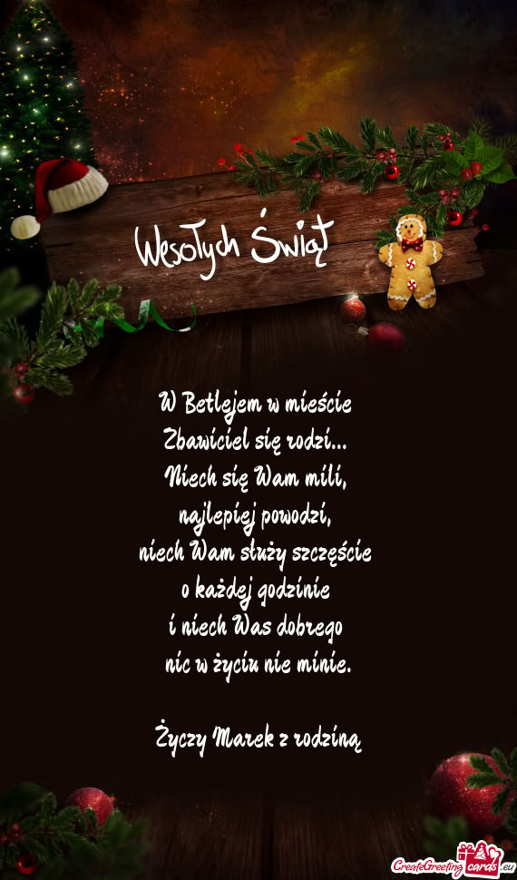 W Betlejem w mieście   Zbawiciel się rodzi...   Niech się Wam mili,