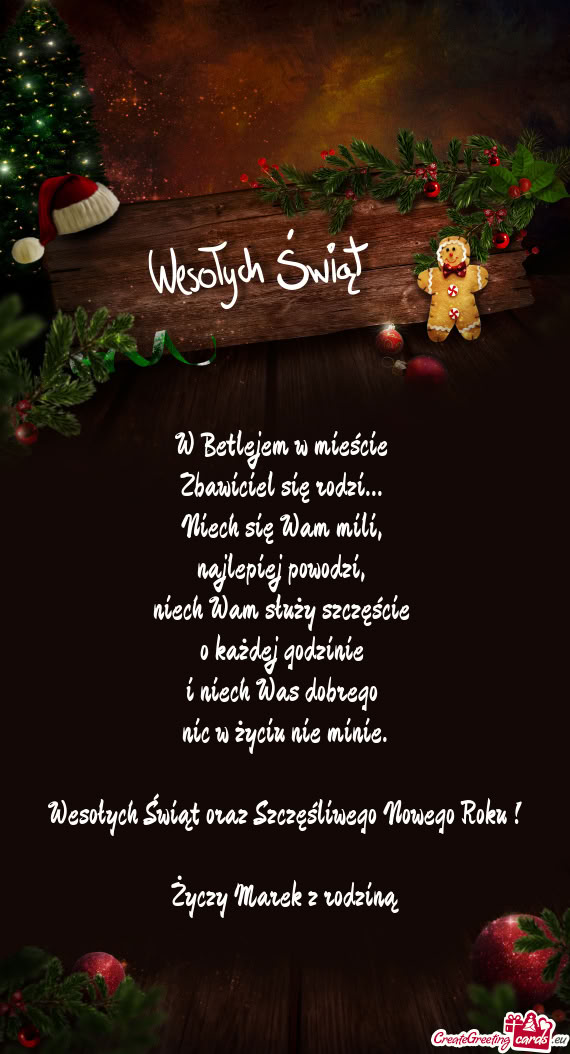 W Betlejem w mieście   Zbawiciel się rodzi...   Niech się Wam mili,