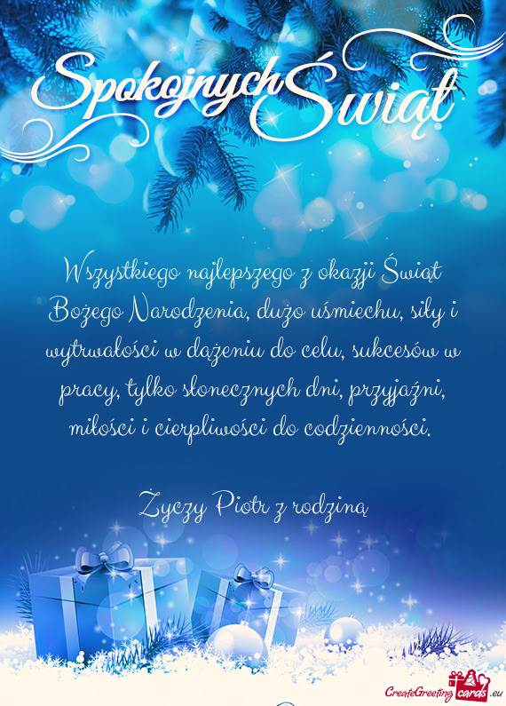 W dążeniu do celu, sukcesów w pracy, tylko słonecznych dni, przyjaźni, miłości i cierpliwośc