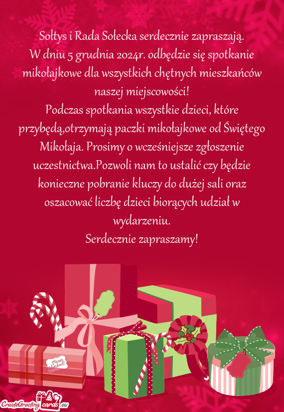 W dniu 5 grudnia 2024r