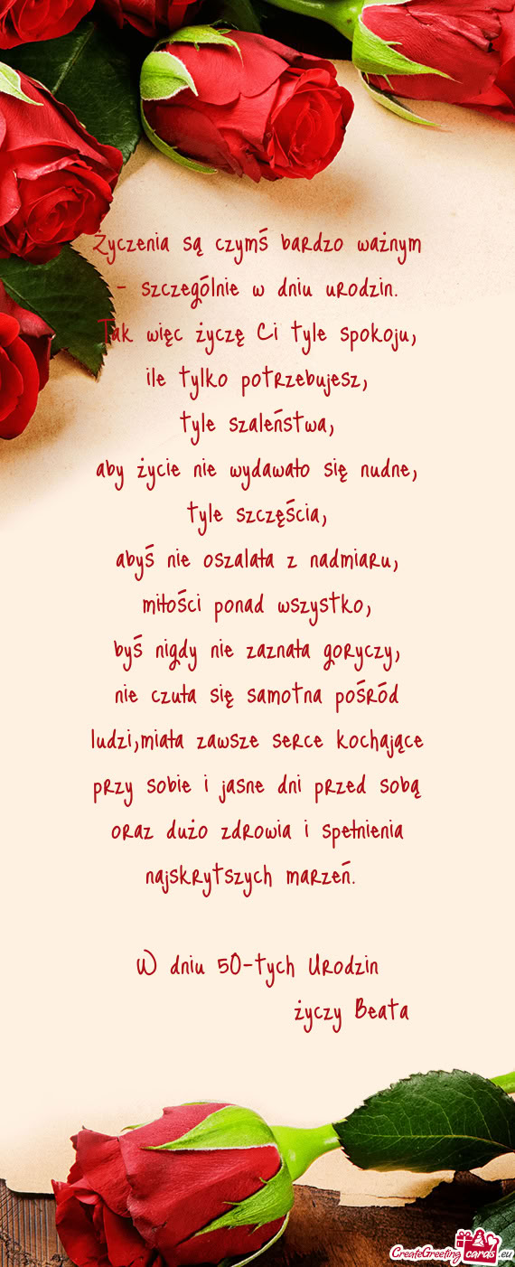 W dniu 50-tych Urodzin