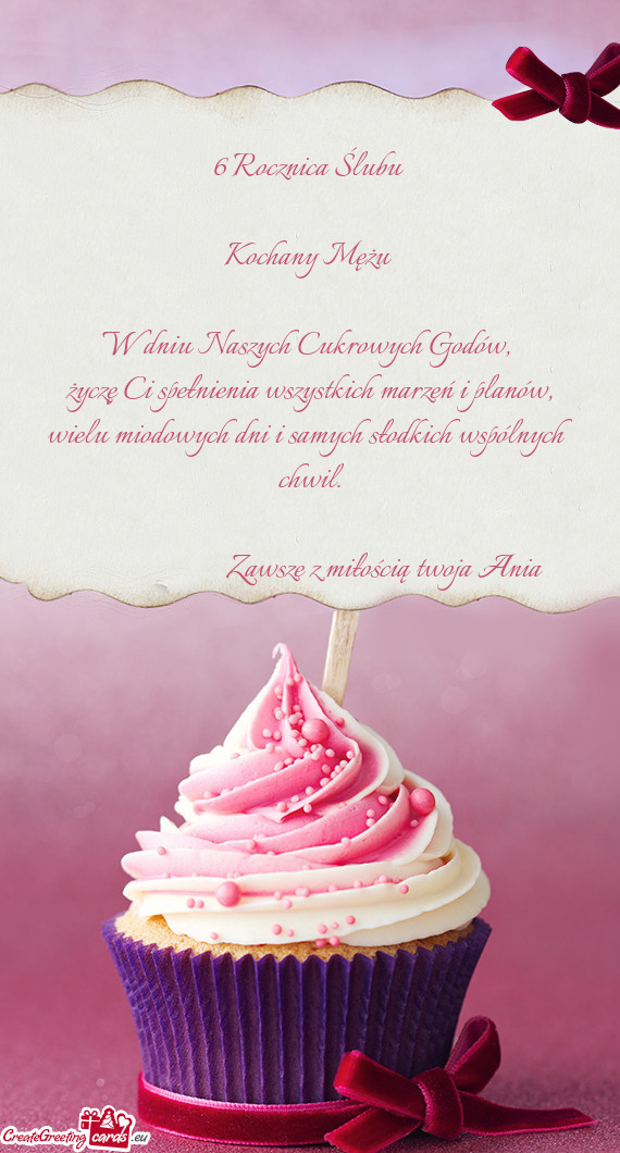 W dniu Naszych Cukrowych Godów