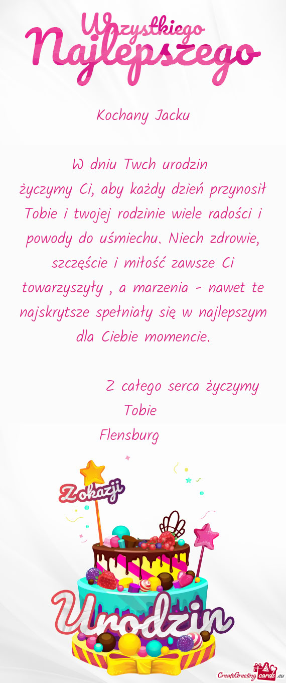 W dniu Twch urodzin