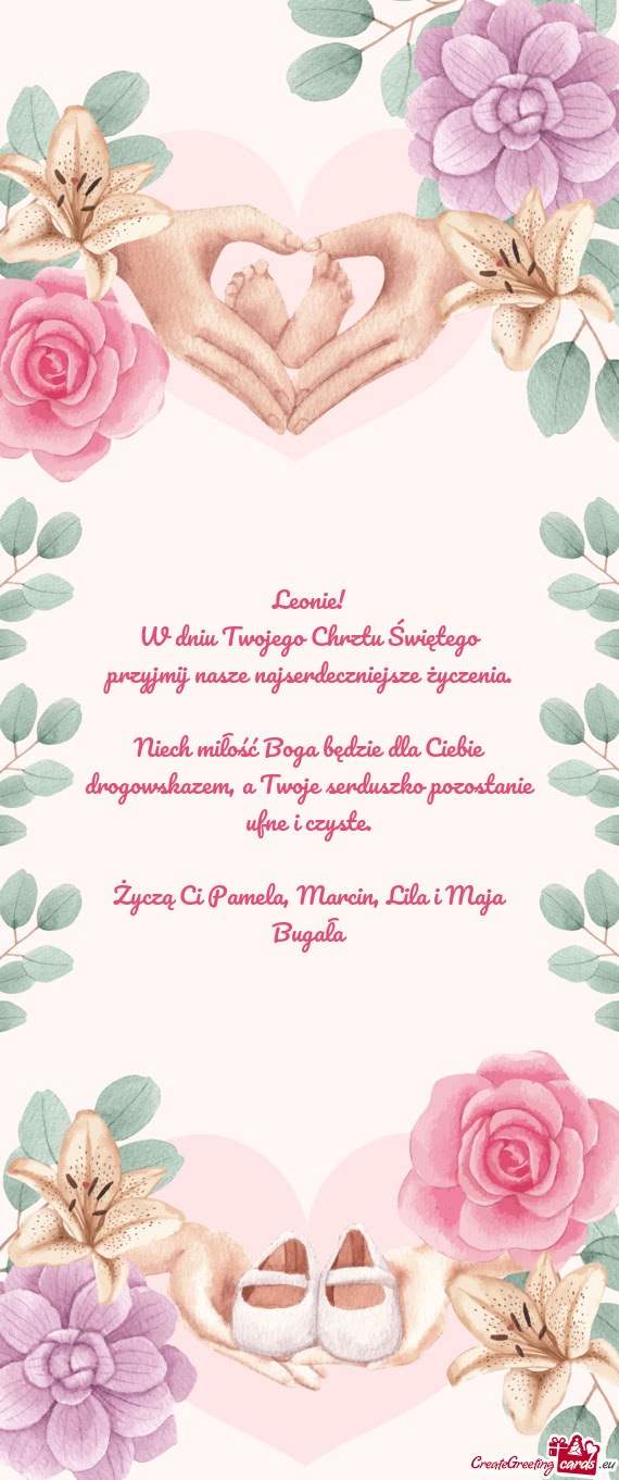 W dniu Twojego Chrztu Świętego