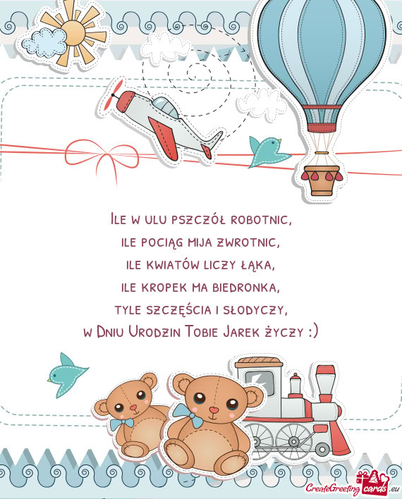 W Dniu Urodzin Tobie Jarek :)