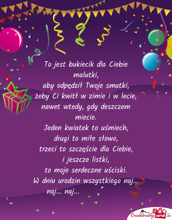 W dniu urodzin wszystkiego naj... naj... naj...💐💐💐🎉🎉🎂🎂🥂