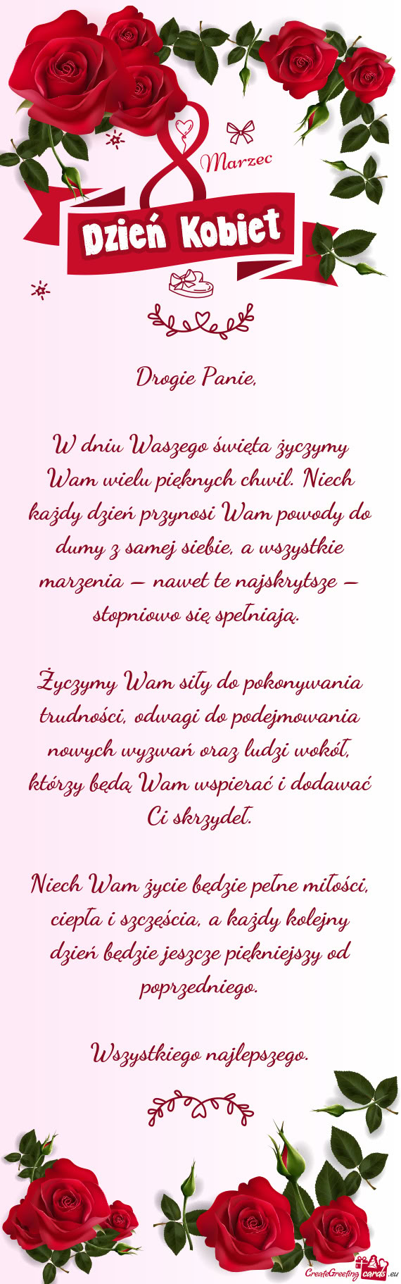 W dniu Waszego święta życzymy Wam wielu pięknych chwil. Niech każdy dzień przynosi Wam powody