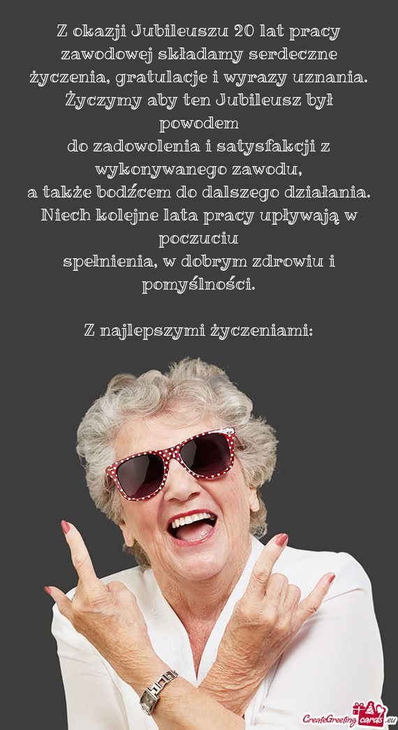 W dobrym zdrowiu i pomyślności
