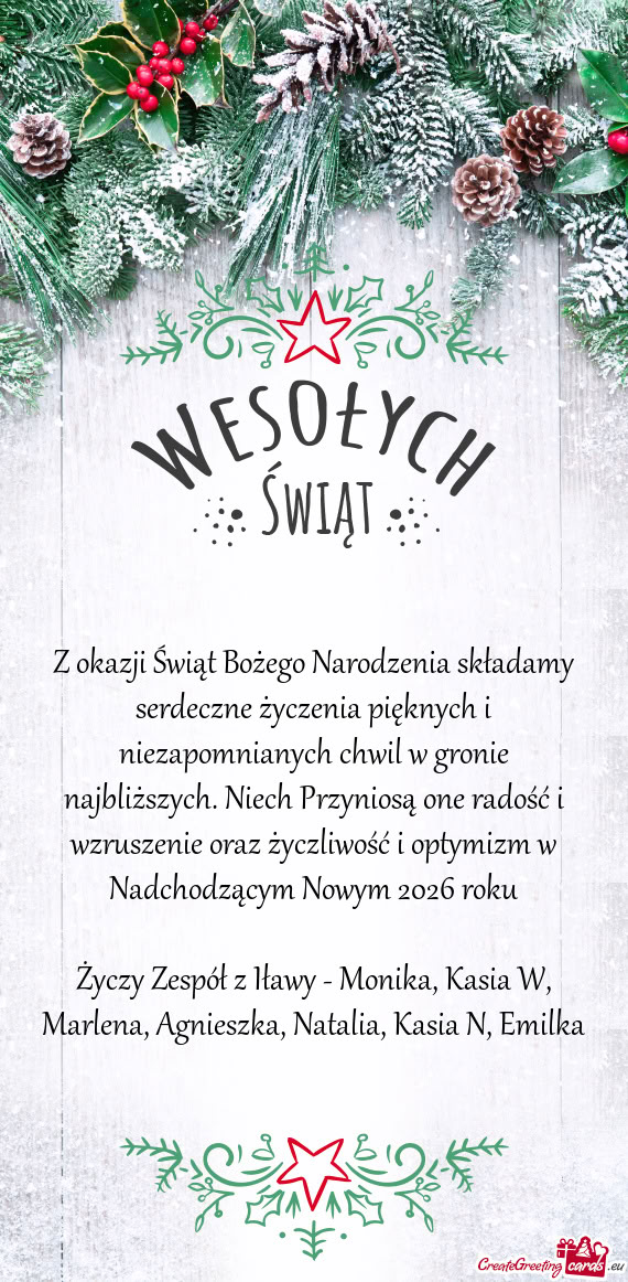 W gronie najbliższych. Niech Przyniosą one radość i wzruszenie oraz życzliwość i optymizm w N