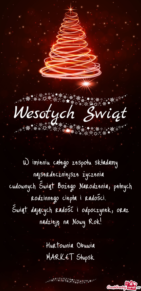 W imieniu całego zespołu składamy najserdeczniejsze życzenia