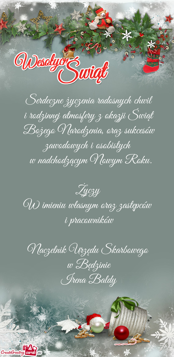 W imieniu własnym oraz zastępców