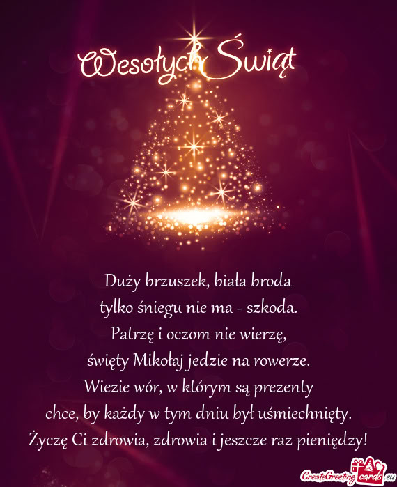 W którym są prezenty chce