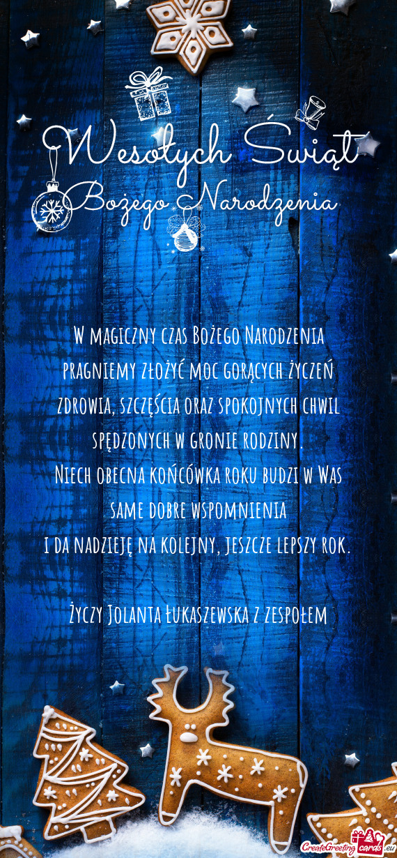 W magiczny czas Bożego Narodzenia  pragniemy złożyć moc gorących życzeń