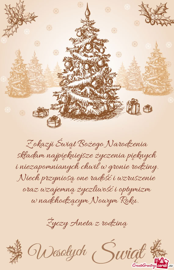 W nadchodzącym Nowym Roku. 🎄