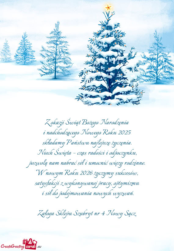 W nowym Roku 2026 życzymy sukcesów