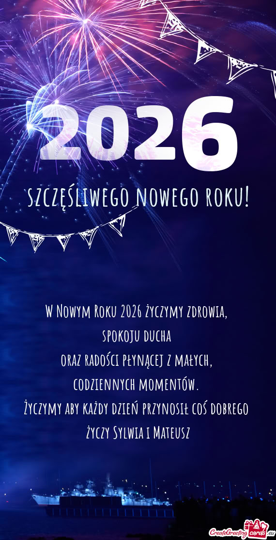 W Nowym Roku 2026 życzymy zdrowia