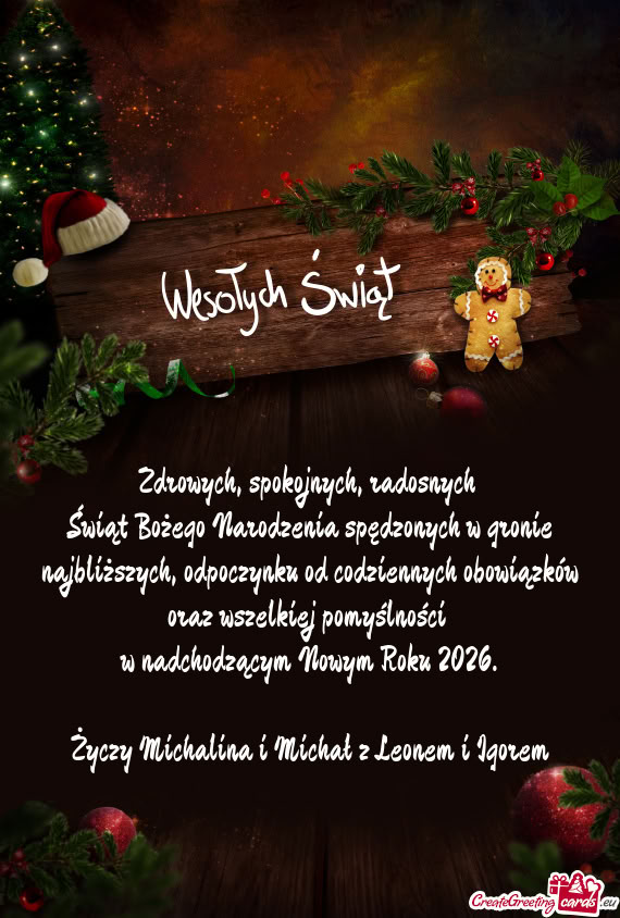 W oraz wszelkiej pomyślności