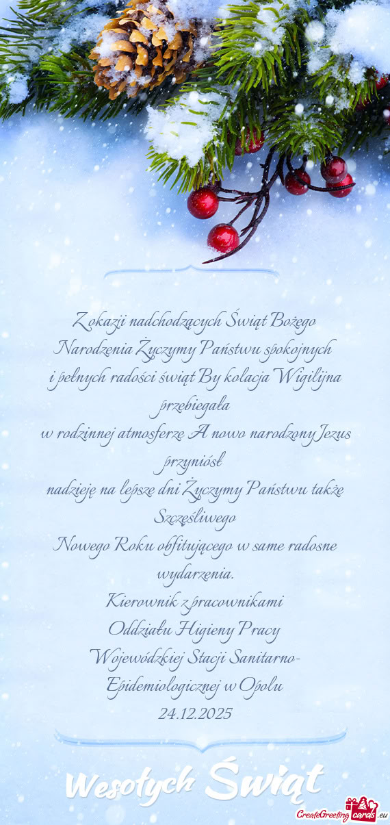 W rodzinnej atmosferze A nowo narodzony Jezus przyniósł