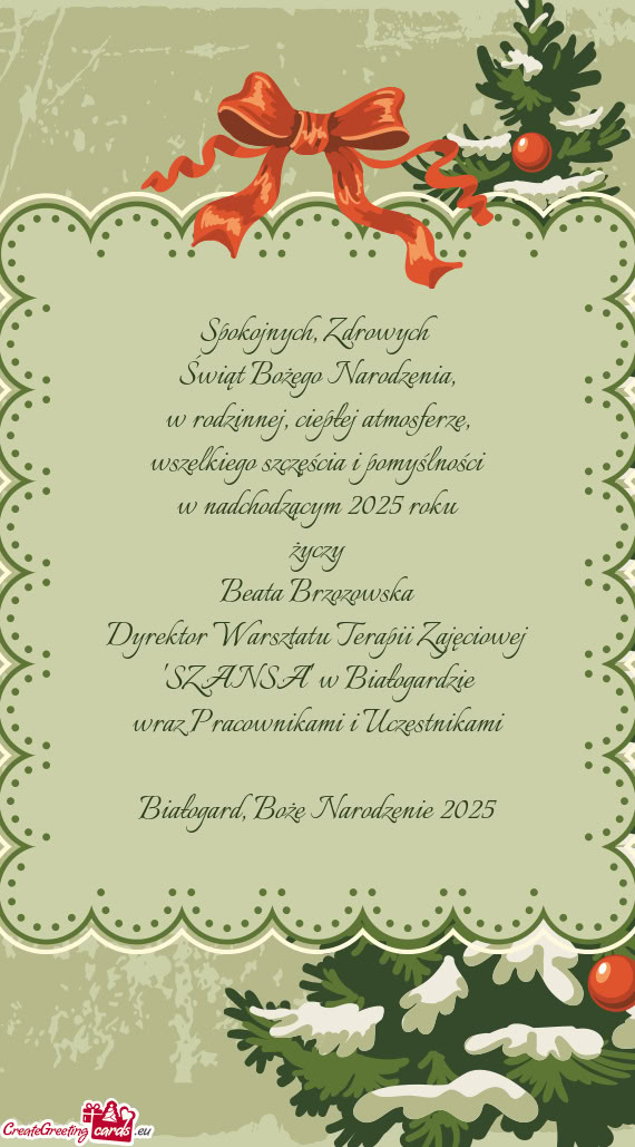 W rodzinnej, ciepłej atmosferze