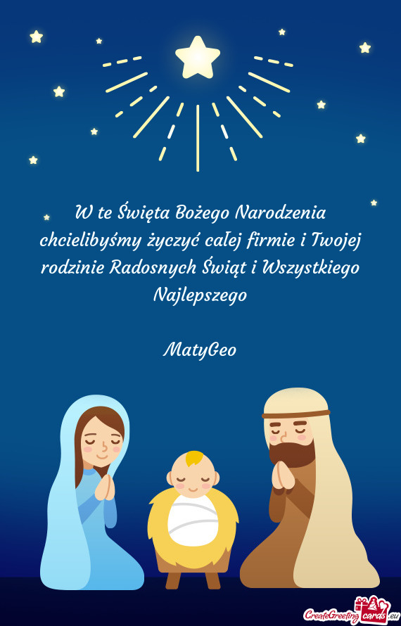 W te Święta Bożego Narodzenia chcielibyśmy życzyć całej firmie i Twojej rodzinie Radosnych Ś