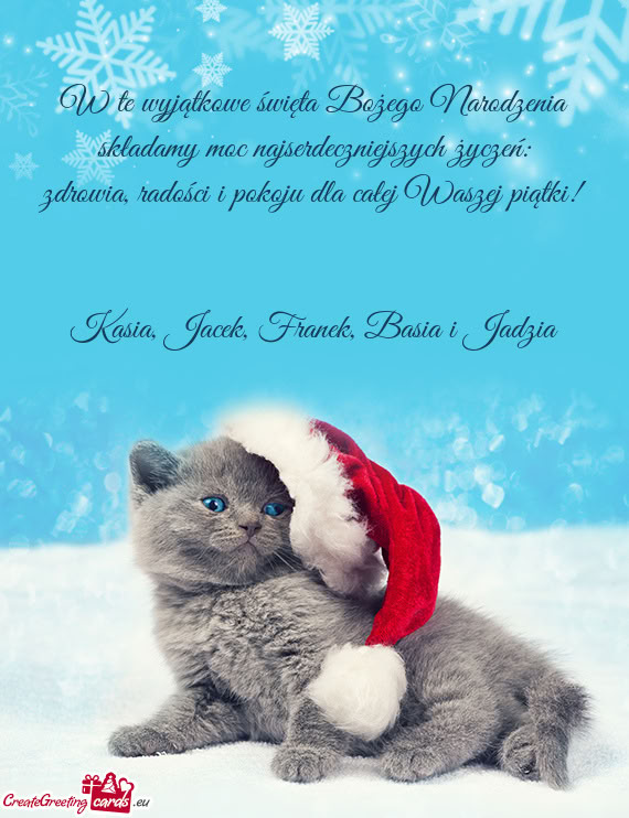W te wyjątkowe święta Bożego Narodzenia składamy moc najserdeczniejszych życzeń
