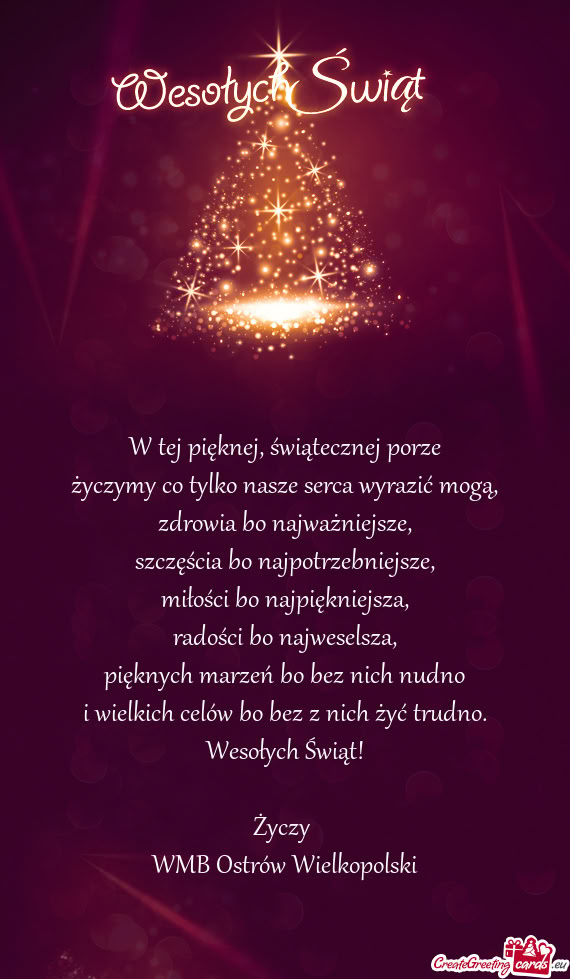 W tej pięknej, świątecznej porze  życzymy co tylko nasze serca wyrazić