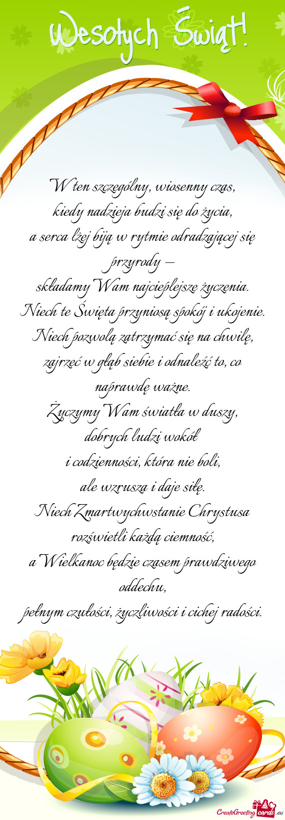 W ten szczególny, wiosenny czas